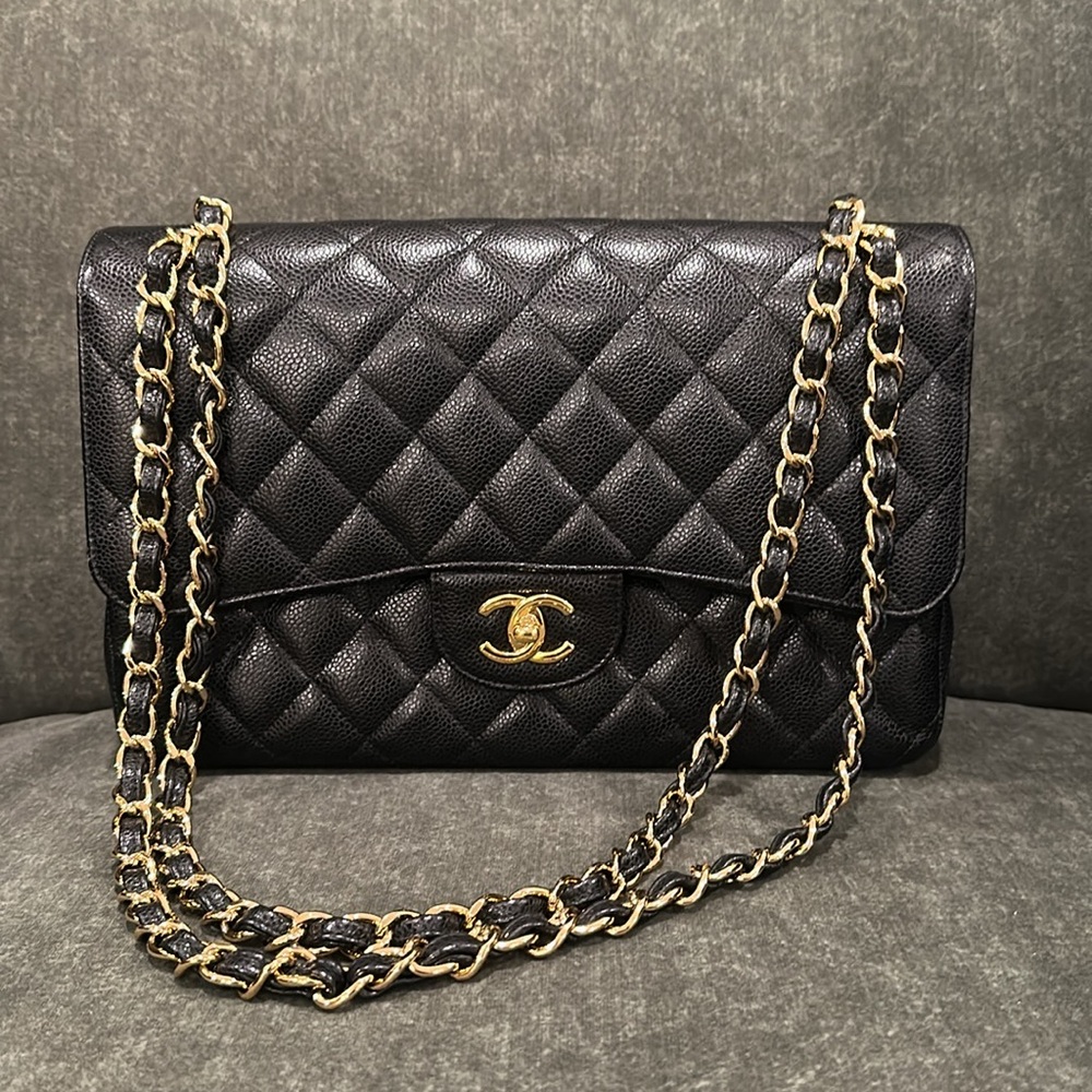 SOLD: Authentic Chanel Jumbo (Large) Classic Flap
